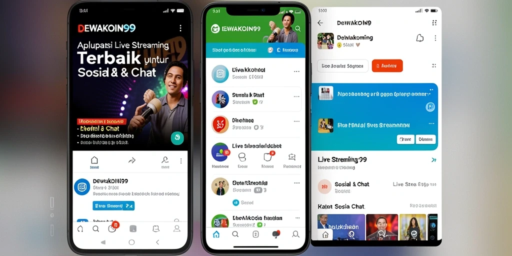 Antarmuka DEWAKOIN99 yang menarik dengan fitur Live Streaming yang interaktif.