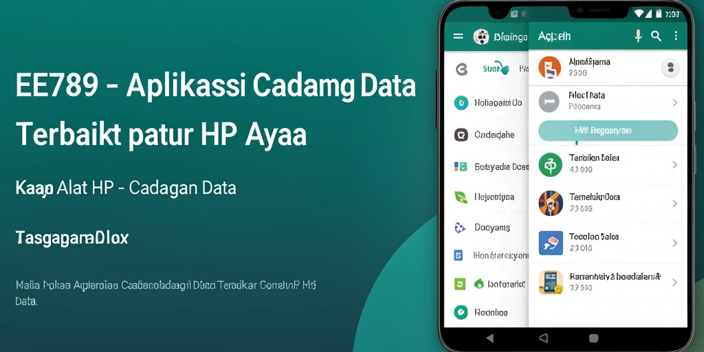 Tampilan antarmuka EE789 untuk cadangan data yang intuitif.