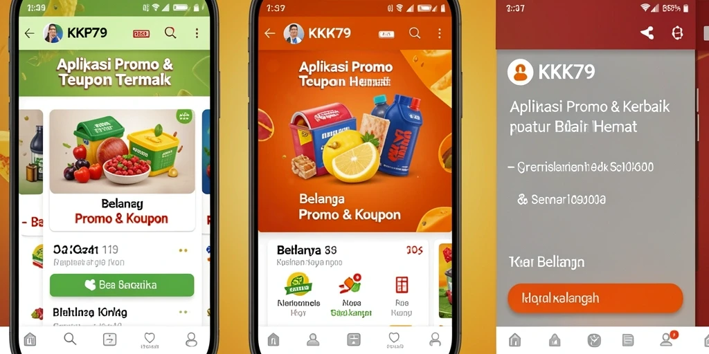 Antarmuka KPK79 menampilkan berbagai kupon dan promo menarik.