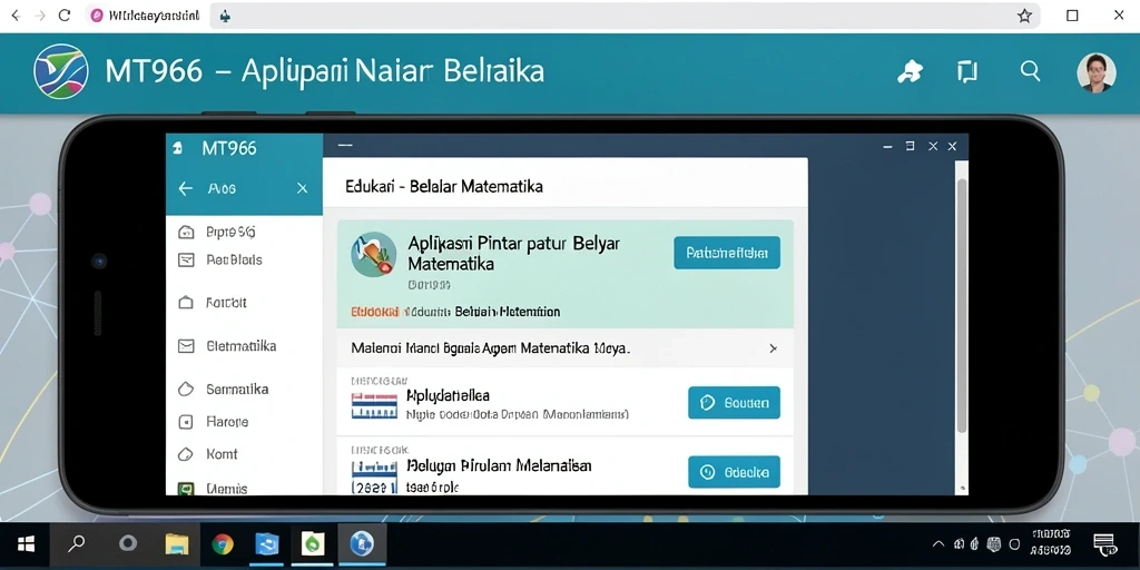 Tampilan antarmuka MT966 yang intuitif dan menarik.