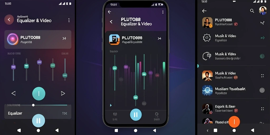 Antarmuka PLUTO88 yang menarik dan fungsional untuk kontrol audio.