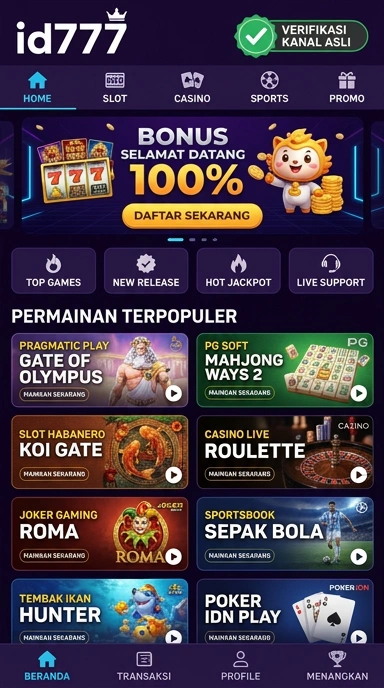 Kanal Resmi APK id777 untuk Pengguna Android